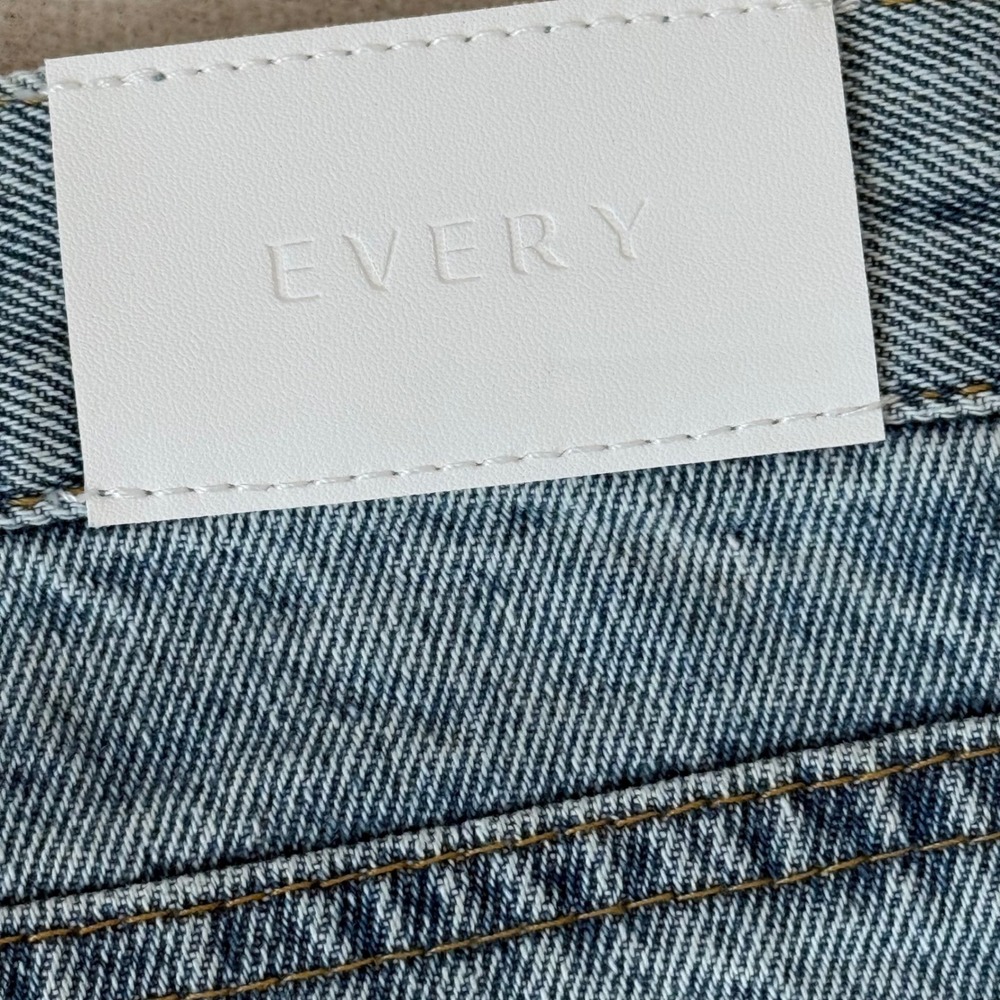 EVERY High Waisted Denim Shorts Button Fly Raw Frayed Hem Festival Indie 28 - Picture 6 of 11